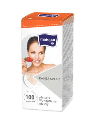 Plasturi transparenti Qwikstrip, 100 bucati, Matopat