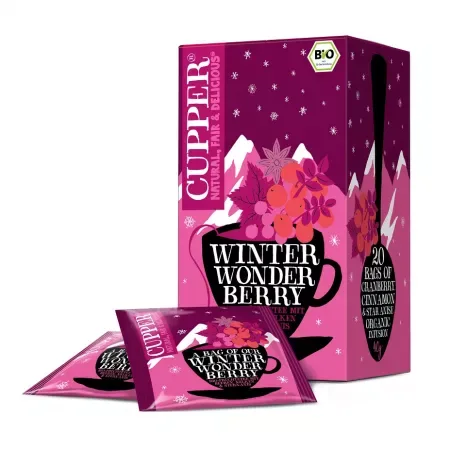 Ceai Eco infuzie merisor si scortisoara Winter Wonder Berry, 40g, Cupper — preț și oferte
