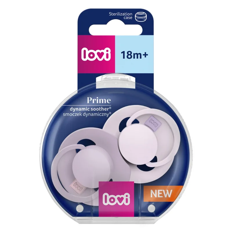 Set suzete din silicon pentru +18 luni Dynamic Prime Liliac/Violet 34/423, 2 bucati, LOVI — preț și oferte