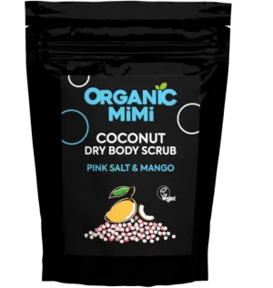 Scrub de corp cu sare roz si aroma de mango si cocos, 150g, Organic Mimi