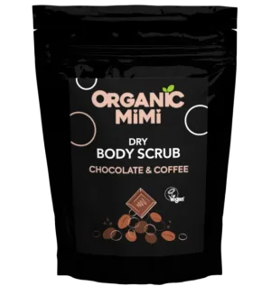 Scrub de corp energizant cu ciocolata si cafea, 150g, Organic Mimi