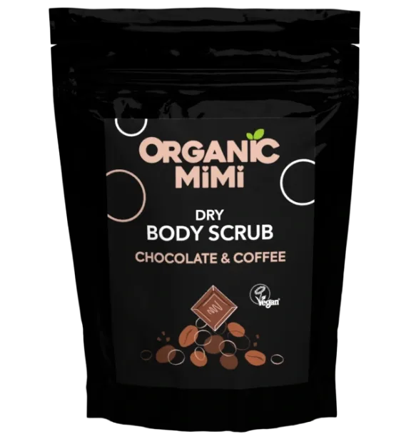 Scrub de corp energizant cu ciocolata si cafea, 150g, Organic Mimi — preț și oferte