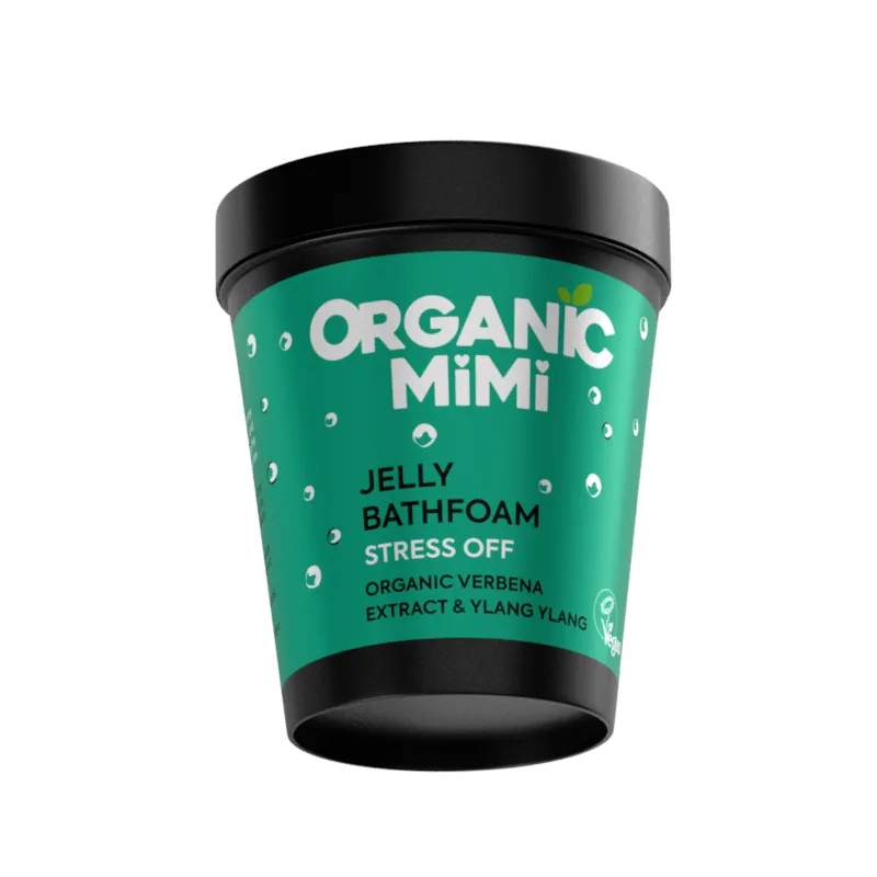 Spuma de baie tip jeleu antistres cu verbina si ylang ylang, 200ml, Organic Mimi — preț și oferte