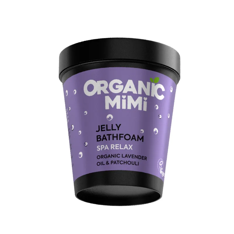Spuma de baie tip jeleu cu lavanda si patchouli, 200ml, Organic Mimi — preț și oferte