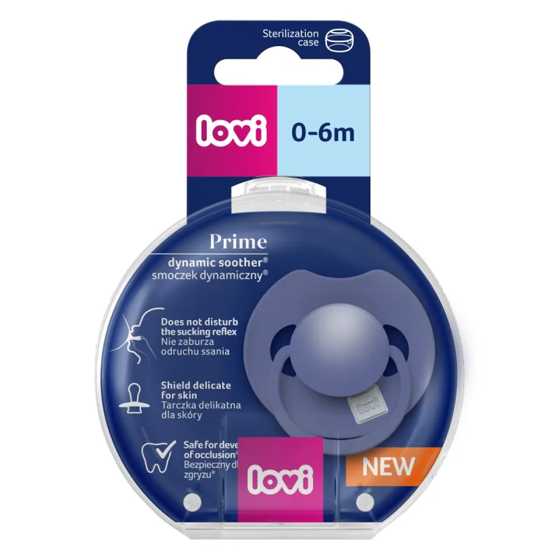 Suzeta din silicon pentru 0 - 6 luni Prime Blue 34/417, 1 bucata, LOVI — preț și oferte