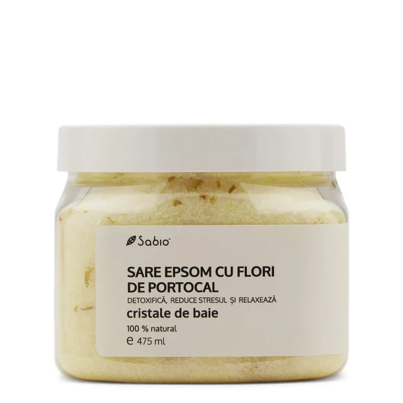 Sare Epsom cu flori de portocal, 475ml, Sabio — preț și oferte