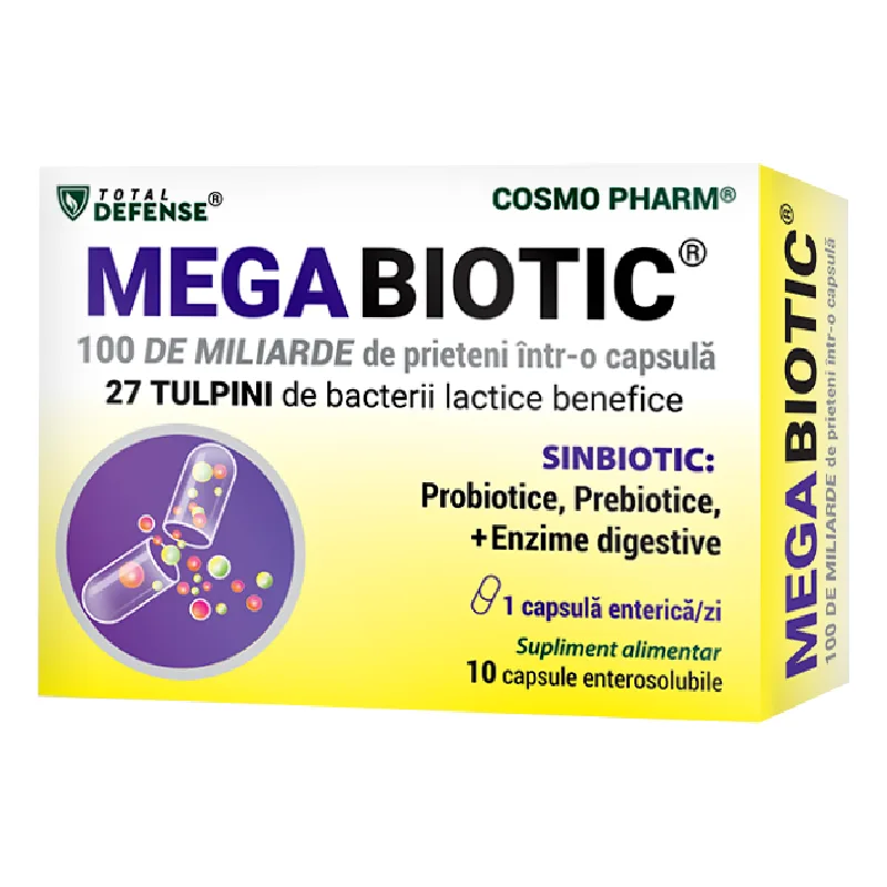 Megabiotic, 10 capsule enterosolubile, Cosmo Pharm — preț și oferte
