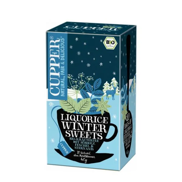Ceai Eco infuzie lemn dulce si menta Winter Sweets, 40g, Cupper — preț și oferte