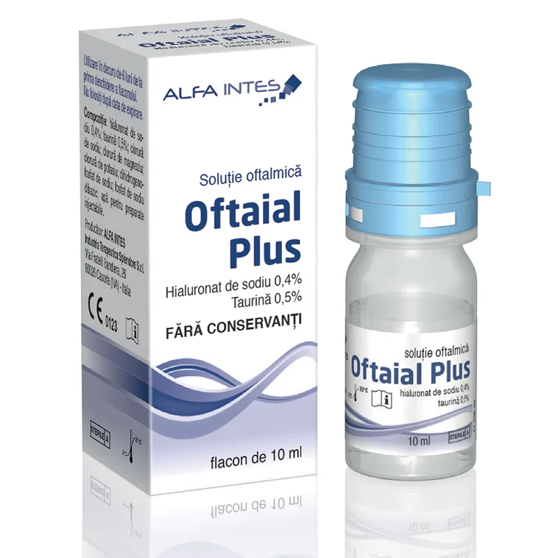 Oftaial Plus Eye Drops, 10ml, Alfa Intes — preț și oferte
