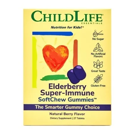 Elderberry Super-Immune ChildLife Essentials, 27 tablete, Secom — preț și oferte