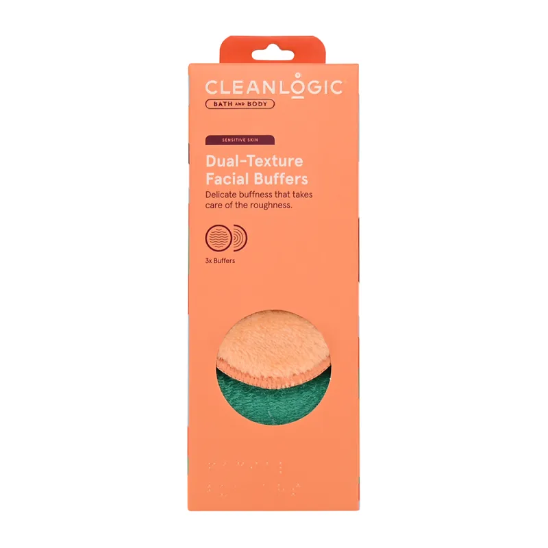 Set bureti pentru curatarea fetei cu doua texturi Bath & Body, 3 bucati, Cleanlogic — preț și oferte