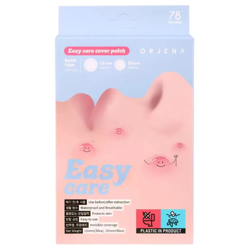 Plasturi pentru acnee Easy Care Cover Patch, 78 bucati, Orjena — preț și oferte