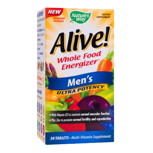 Supliment alimentar Alive! Menâ€™s Ultra Nature's Way, 30 tablete, Secom — preț și oferte
