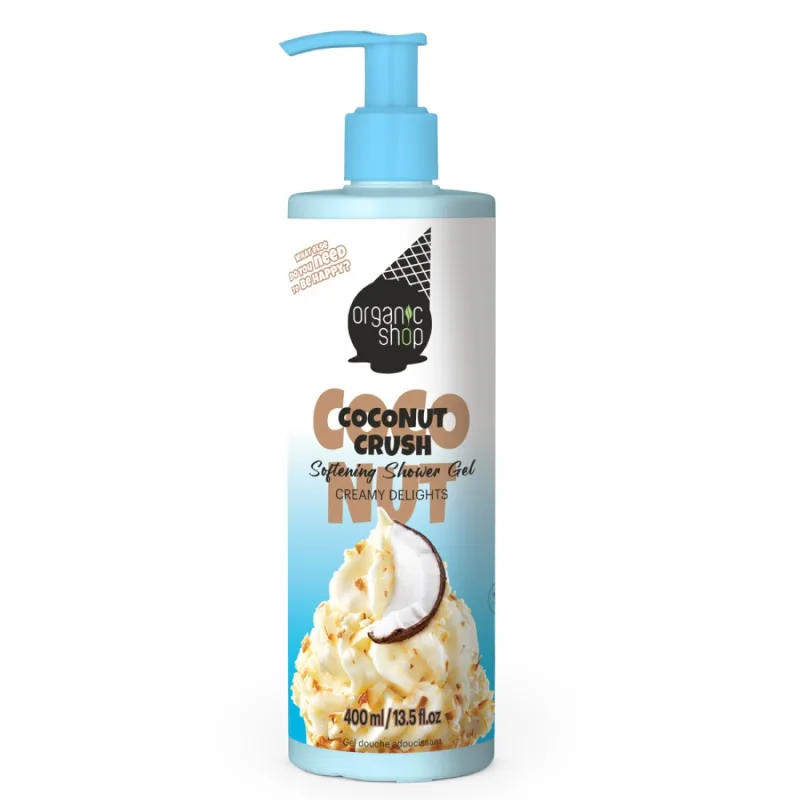 Gel de dus catifelant Coconut Crush, 400ml, Organic Shop — preț și oferte