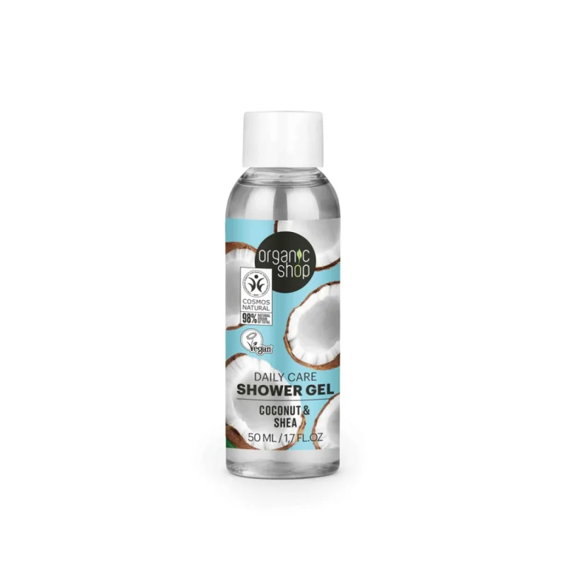 Gel de dus Coconut&Shea, 50ml, Organic Shop — preț și oferte