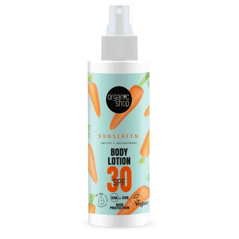 Lotiune de corp cu protectie solara SPF30, 150ml, Organic Shop — preț și oferte