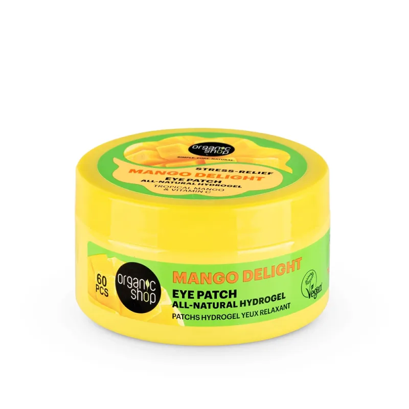 Plasturi pentru ochi cu hidrogel Mango Delight Stress Relief, 60 bucati, Organic Shop — preț și oferte