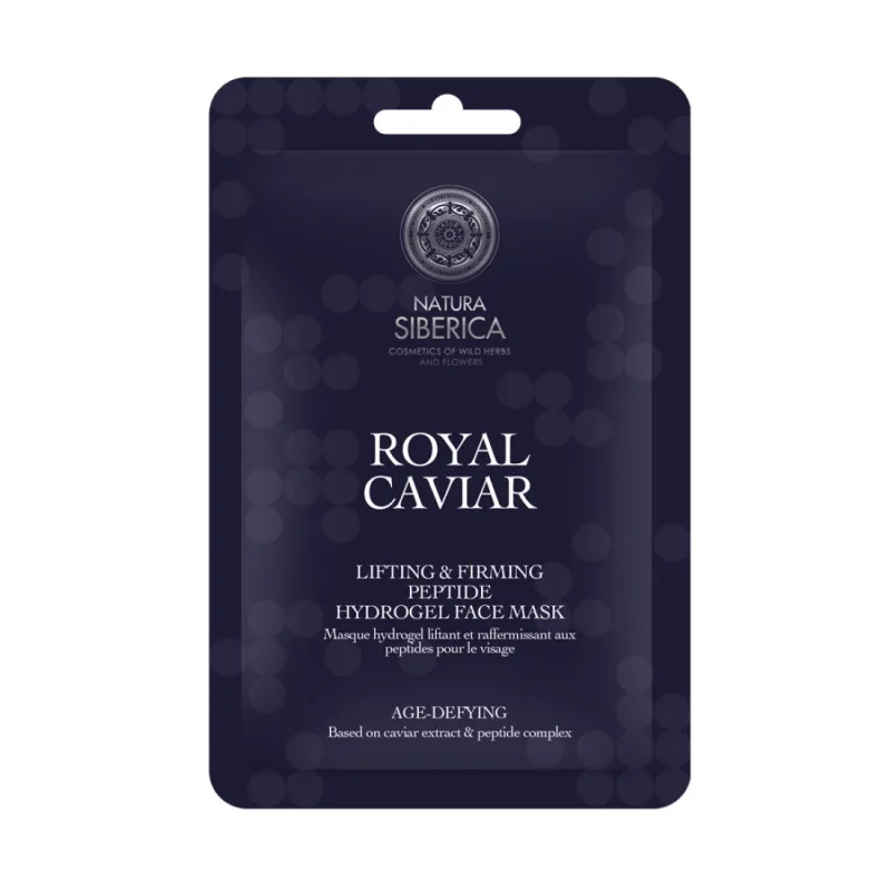 Masca hidrogel cu peptide pentru fermitate & lifting Royal Caviar, 1 bucata, Natura Siberica — preț și oferte