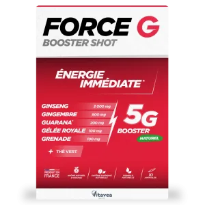 Shot energizant Force G Booster, 10 fiole buvabile, Vitavea
