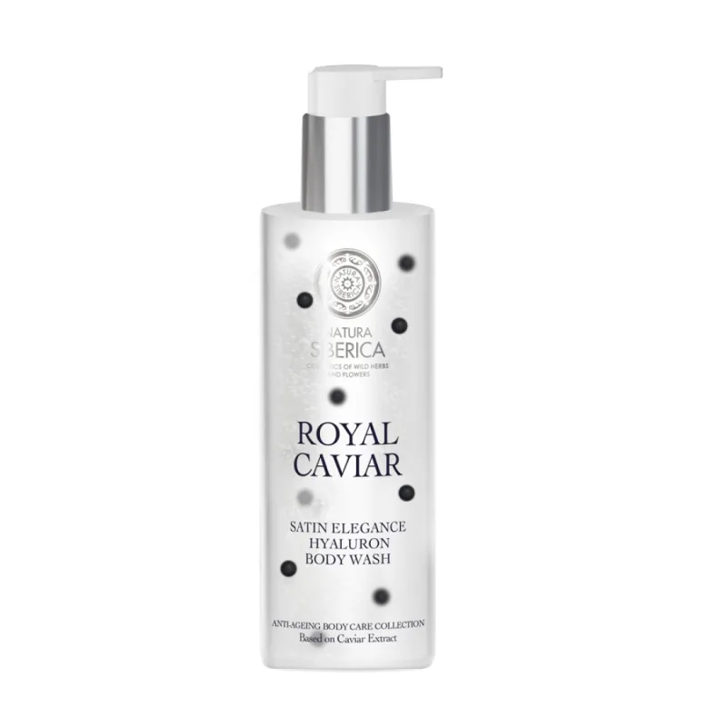 Gel de dus cu acid hialuronic Satin Elegance Royal Caviar, 400ml, Natura Siberica — preț și oferte