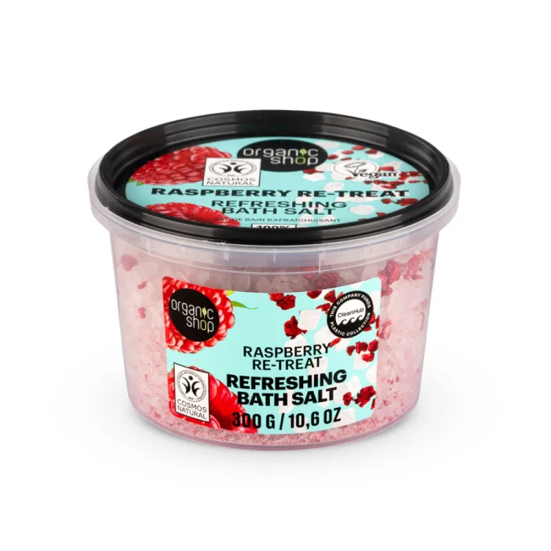 Sare de baie revigoranta Raspberry Re-treat, 300ml, Organic Shop — preț și oferte