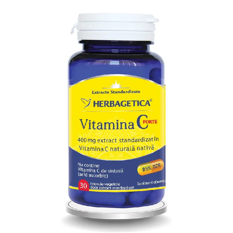 Vitamina C Forte 400 mg, 30 capsule, Herbagetica — preț și oferte
