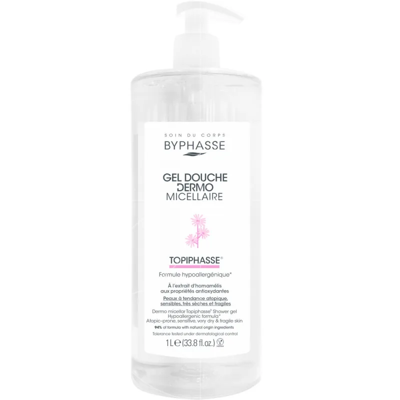 Gel de dus pentru piele atopica Dermo Micellaire Topiphasse, 1l, Byphasse — preț și oferte