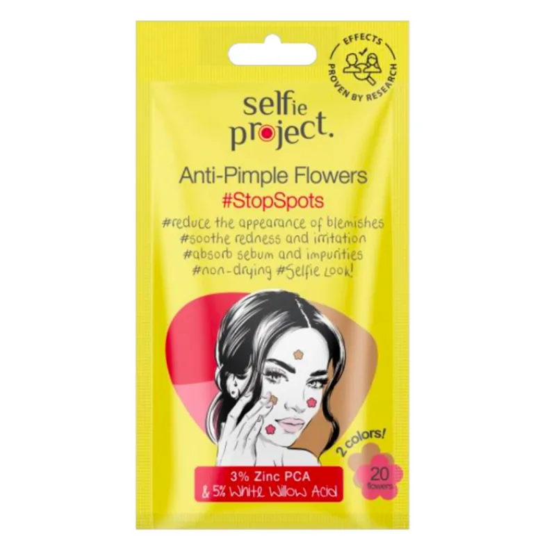 Plasturi impotriva cosurilor Anti-Pimple Flowers, 20 bucati, Selfie Project — preț și oferte