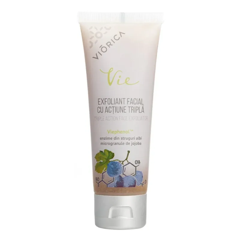 Exfoliant facial cu actiune tripla Vie, 75ml, Viorica — preț și oferte