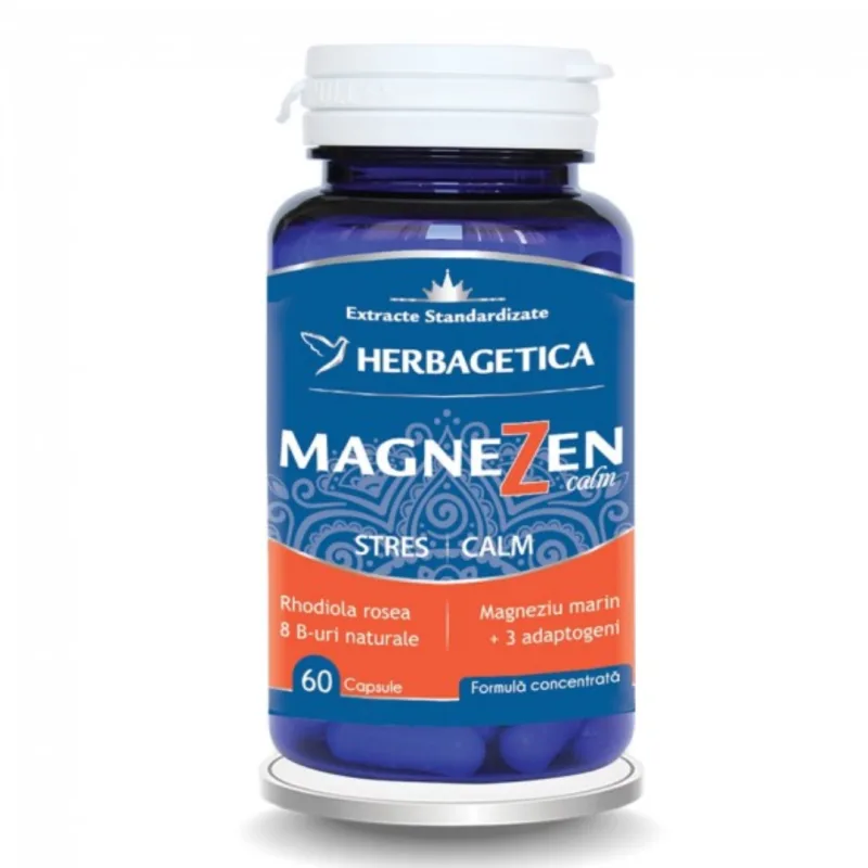 MagneZen Stres Calm, 60 capsule, Herbagetica — preț și oferte