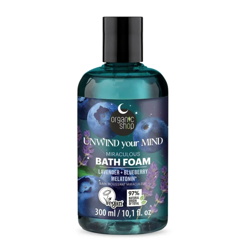 Spuma de baie cu lavanda afine si melatonina Miraculous, 300ml, Organic Shop — preț și oferte