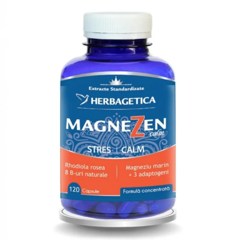 MagneZen Stres Calm, 120 capsule, Herbagetica — preț și oferte