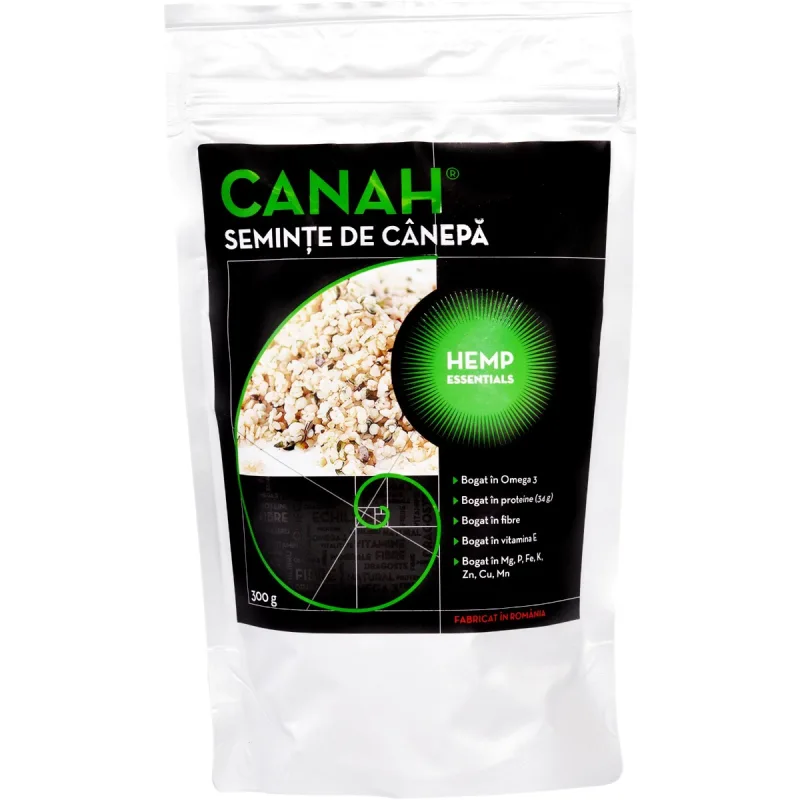 Seminte decorticate de canepa, 300g, Canah — preț și oferte