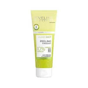 Lotiune peeling pentru fata cu acid Clean Shot, 75ml, Eveline Cosmetics