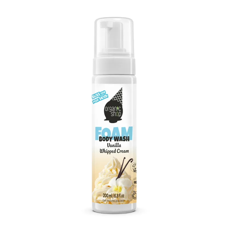 Spuma de curatare Vanilla Whipped Cream, 200ml, Organic Shop — preț și oferte
