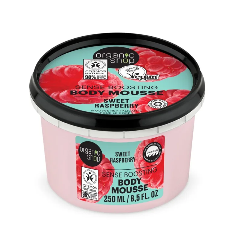 Spuma de corp Sweet Rasberry Body Mousse, 250ml, Organic Shop — preț și oferte