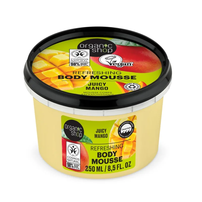 Spuma de corp Juicy Mango Body Mousse, 250ml, Organic Shop — preț și oferte
