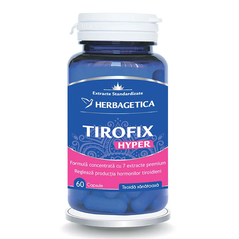 Tirofix Hyper, 60 capsule, Herbagetica — preț și oferte