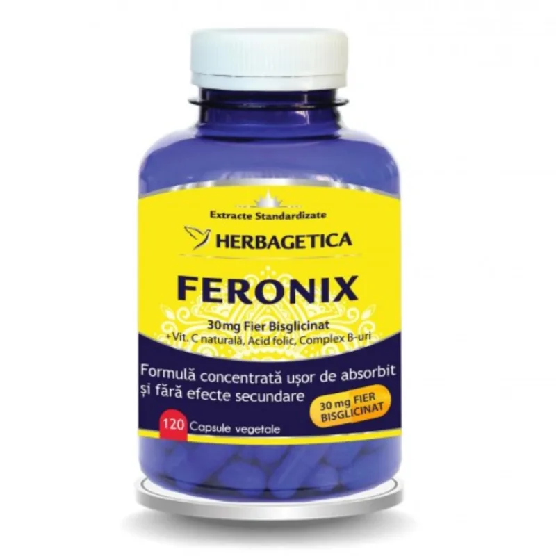 Feronix, 120 capsule, Herbagetica — preț și oferte