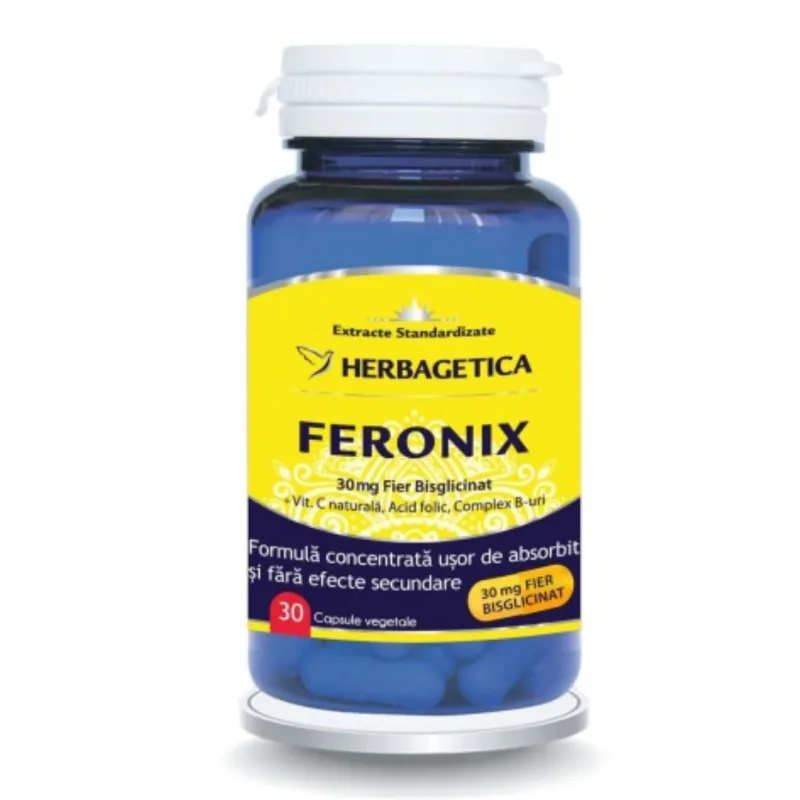 Feronix, 30 capsule, Herbagetica — preț și oferte