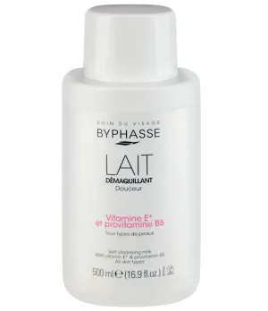 Lapte demachiant delicat pentru toate tipurile de ten, 500ml, Byphasse