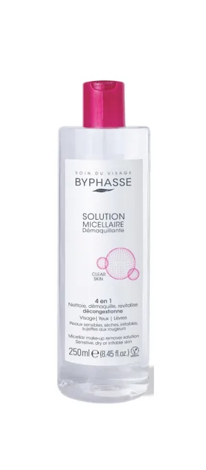 Solutie micelara demachianta pentru ten sensibil / uscat sau iritat, 250ml, Byhasse