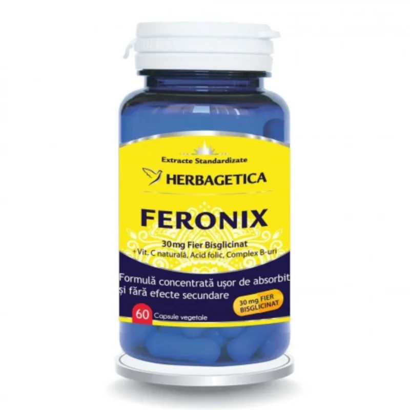 Feronix, 60 capsule, Herbagetica — preț și oferte