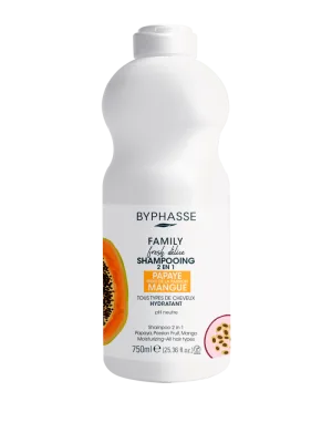 Sampon pentru toate tipurile de par 2 in 1 Family Fresh Delice, 750ml, Byphasse