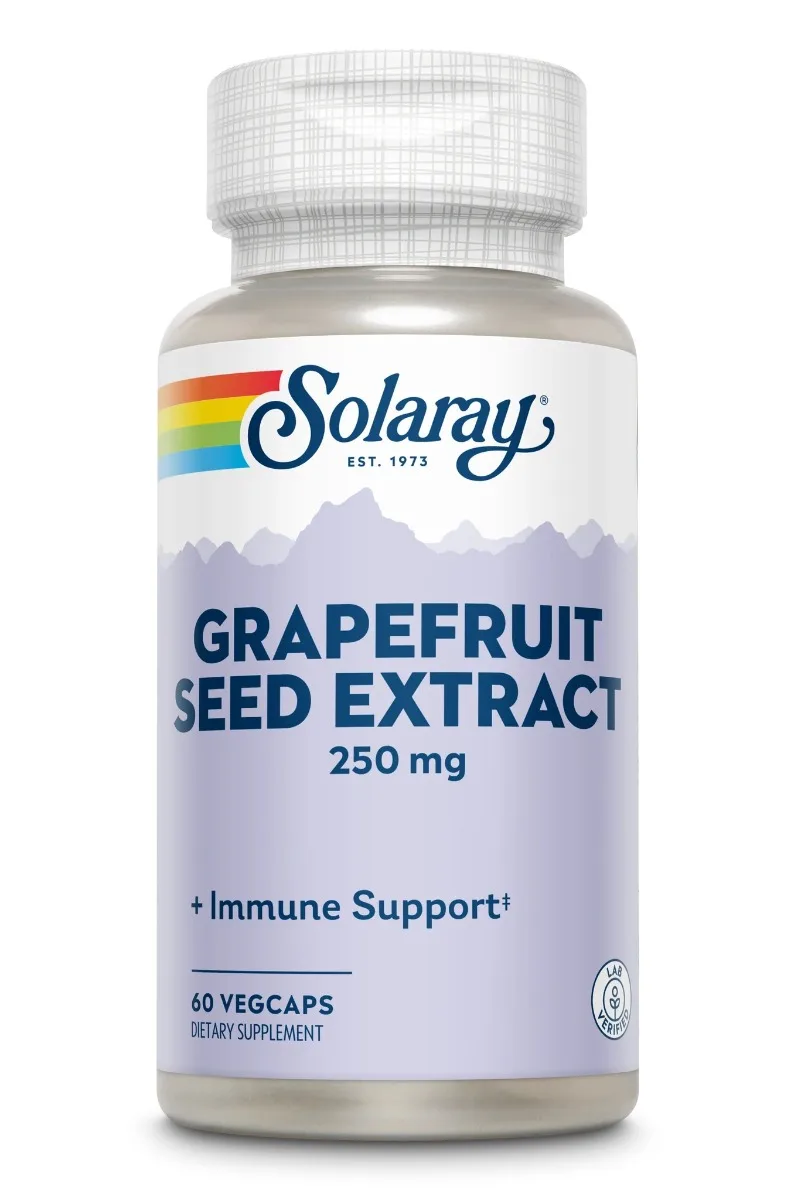 Grapefruit Seed Extract 200mg Solaray, 60 capsule vegetale, Secom — preț și oferte
