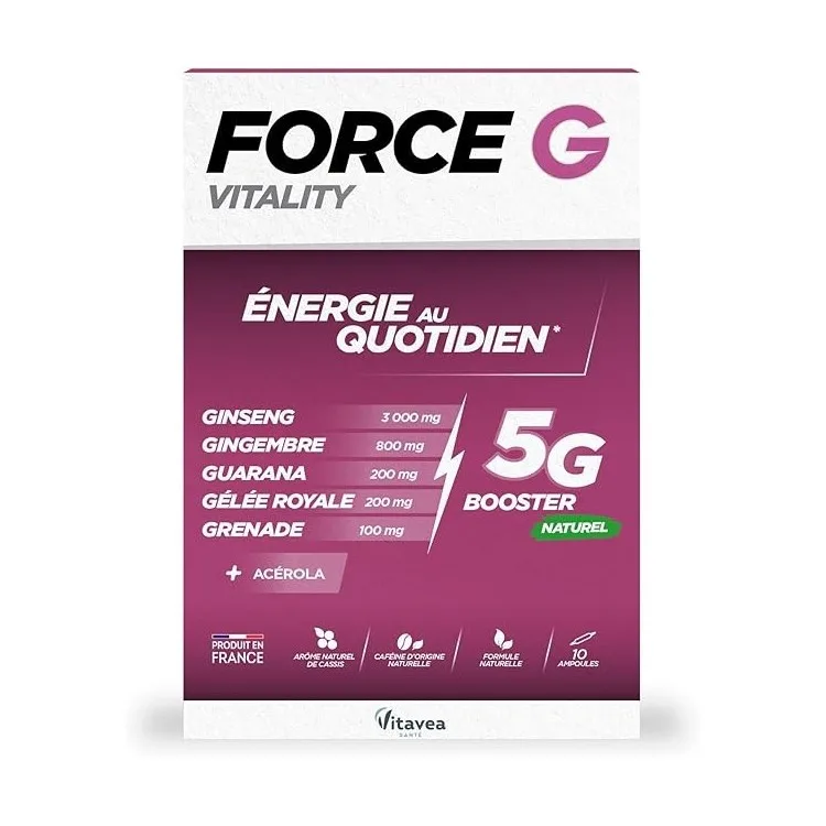 Force G Vitality, 10 fiole buvabile x 10ml, Vitavea — preț și oferte