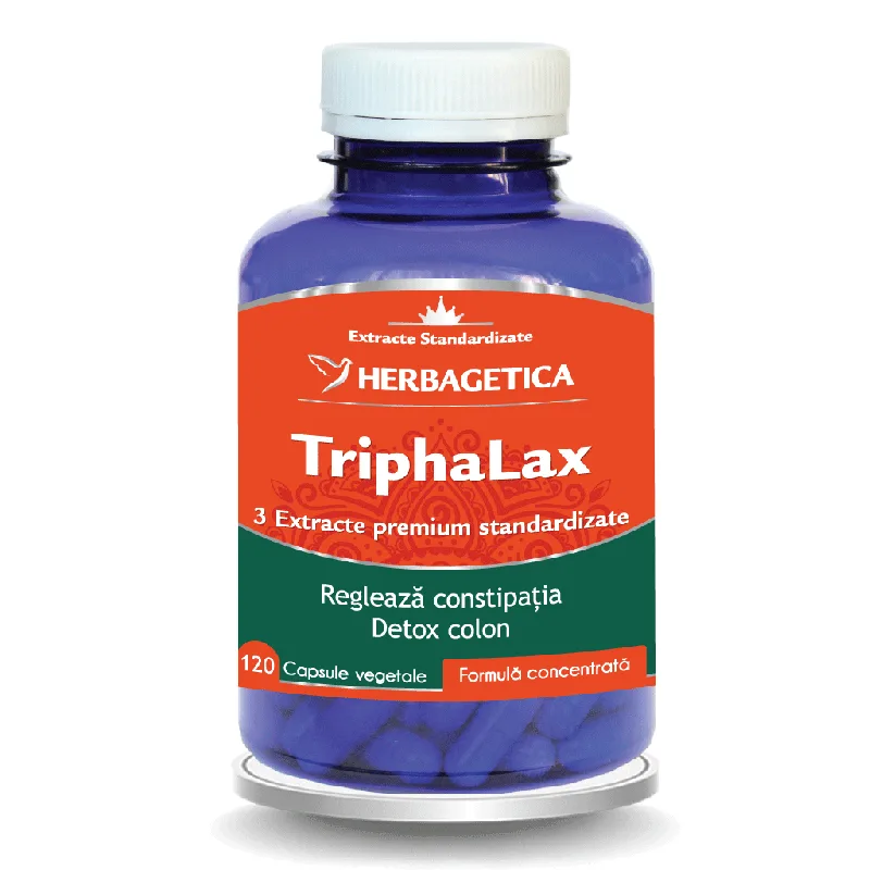 Triphalax, 120 capsule, Herbagetica — preț și oferte