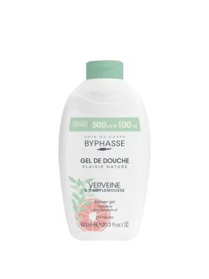 Gel de dus cu verbina si grapefruit Plaisir Nature, 600ml, Byphasse