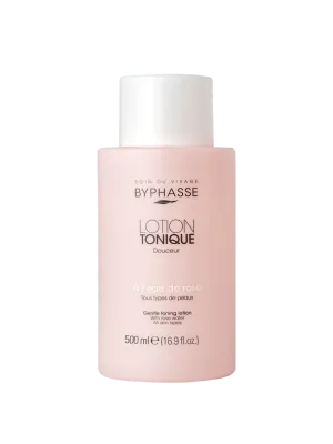 Lotiune tonica delicata pentru toate tipurile de ten cu apa de trandafir, 500ml, Byphasse