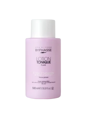 Lotiune tonica pentru ten gras cu Apa Hamamelis si Floare de portocal, 500ml, Byphasse
